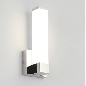 Chrome wall mounted light, accent wall light, silver light, modern look